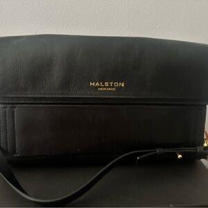Halston Heritage Black Leather Crossbody